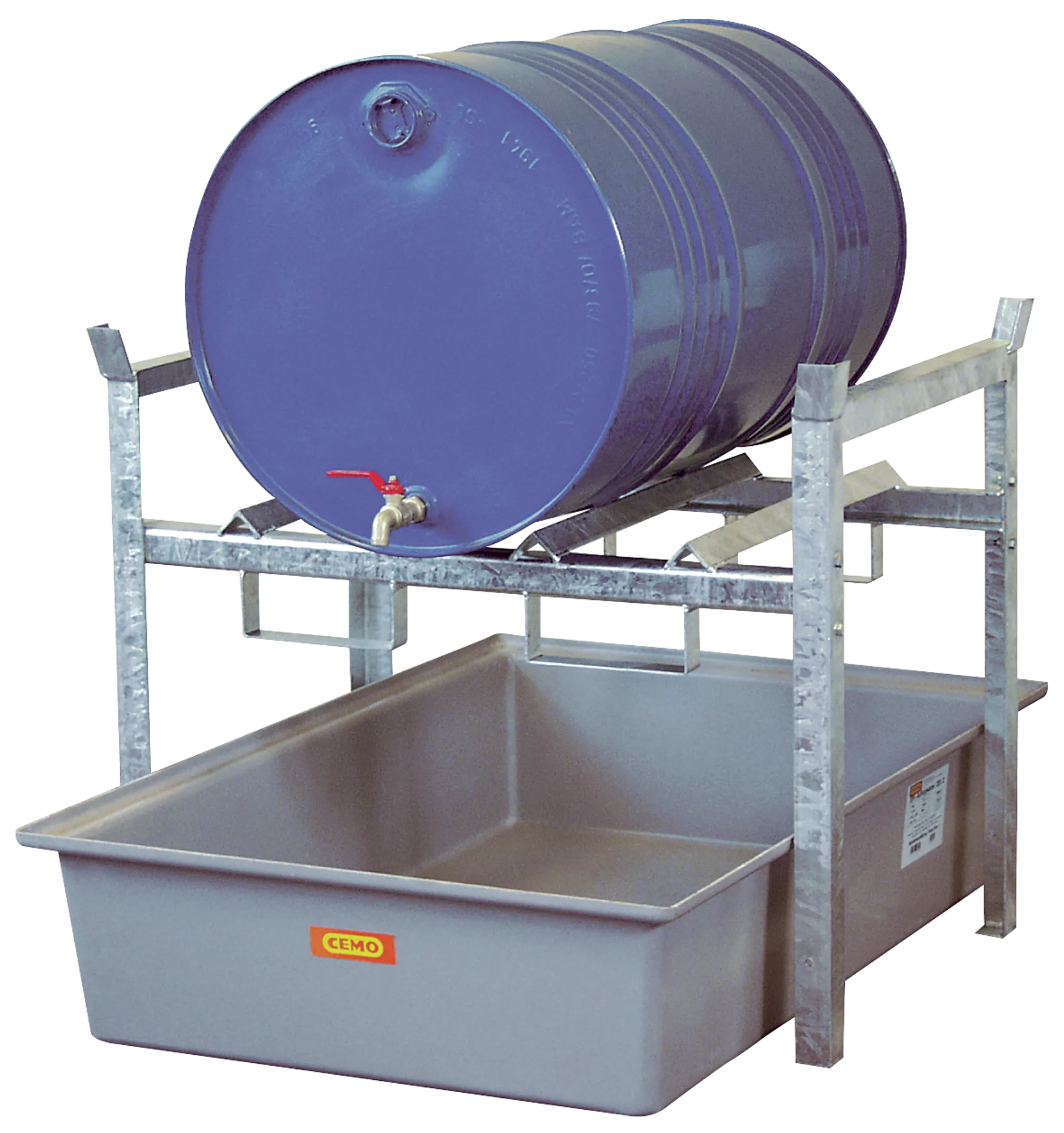 Environmental shelf for 200 l drums