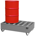 Sheet metal barrel stool with beams