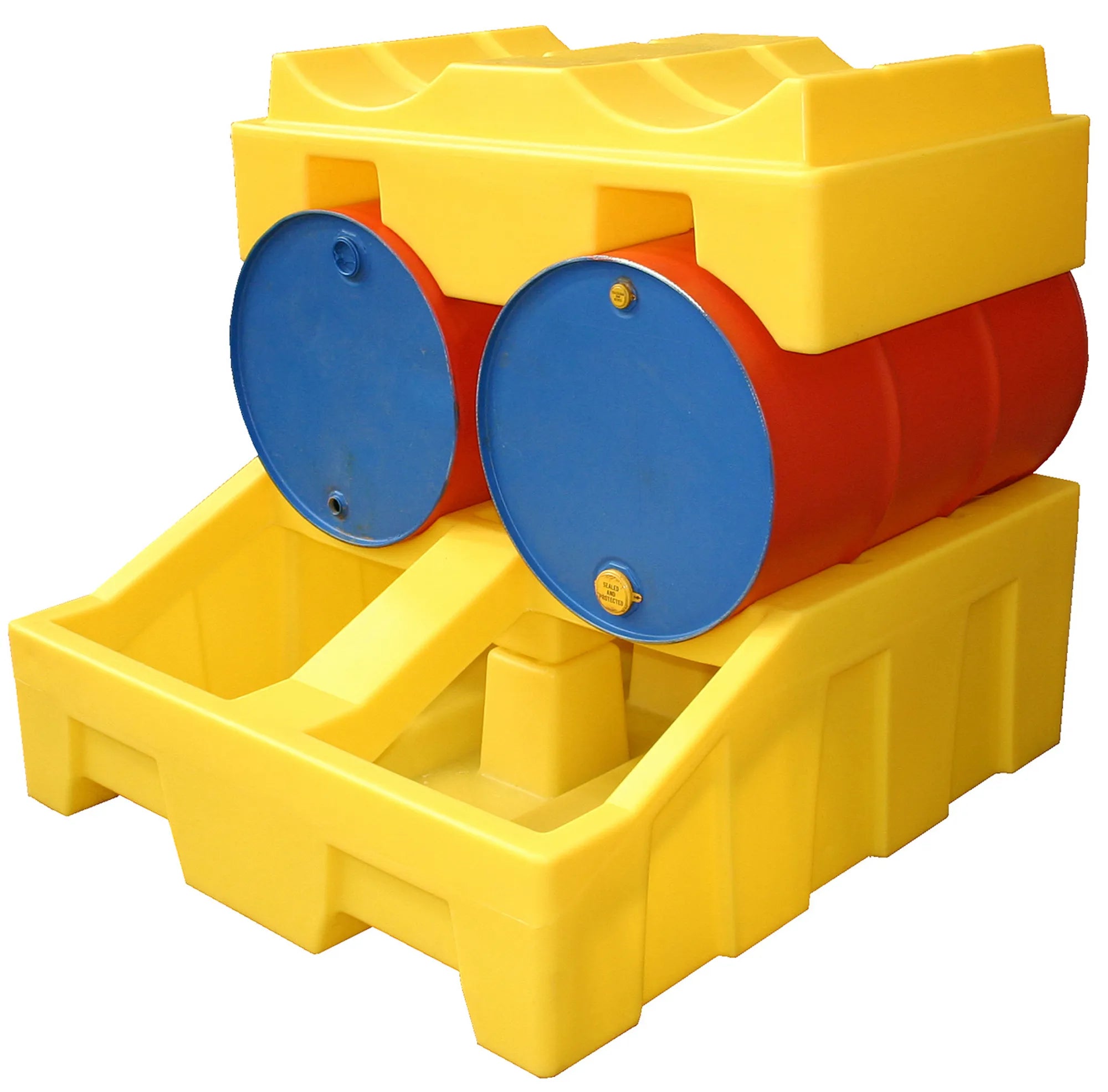 Drum depot 2 to 4 drums lying