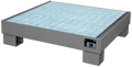 spill pallet in sheet metal for small containers
