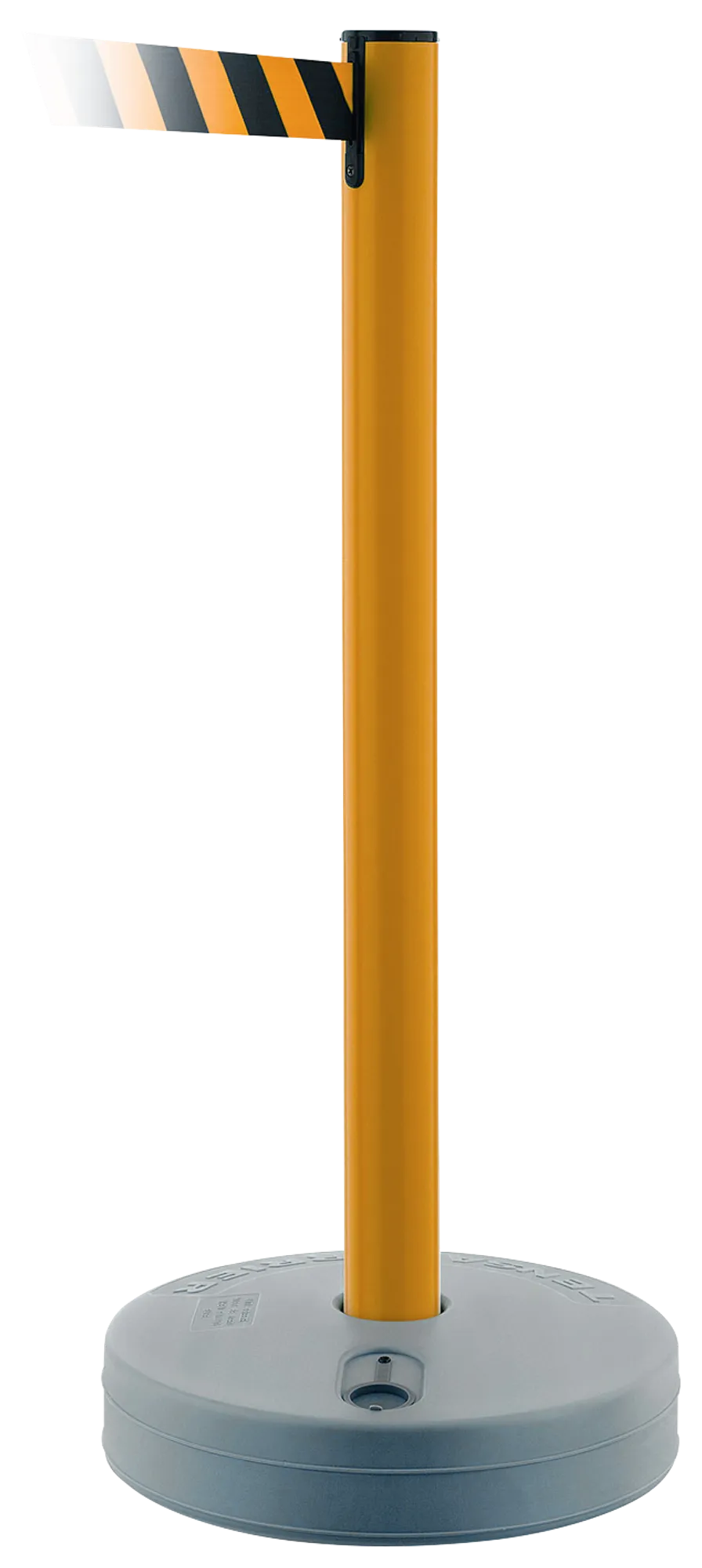 Barrier post for outdoor use