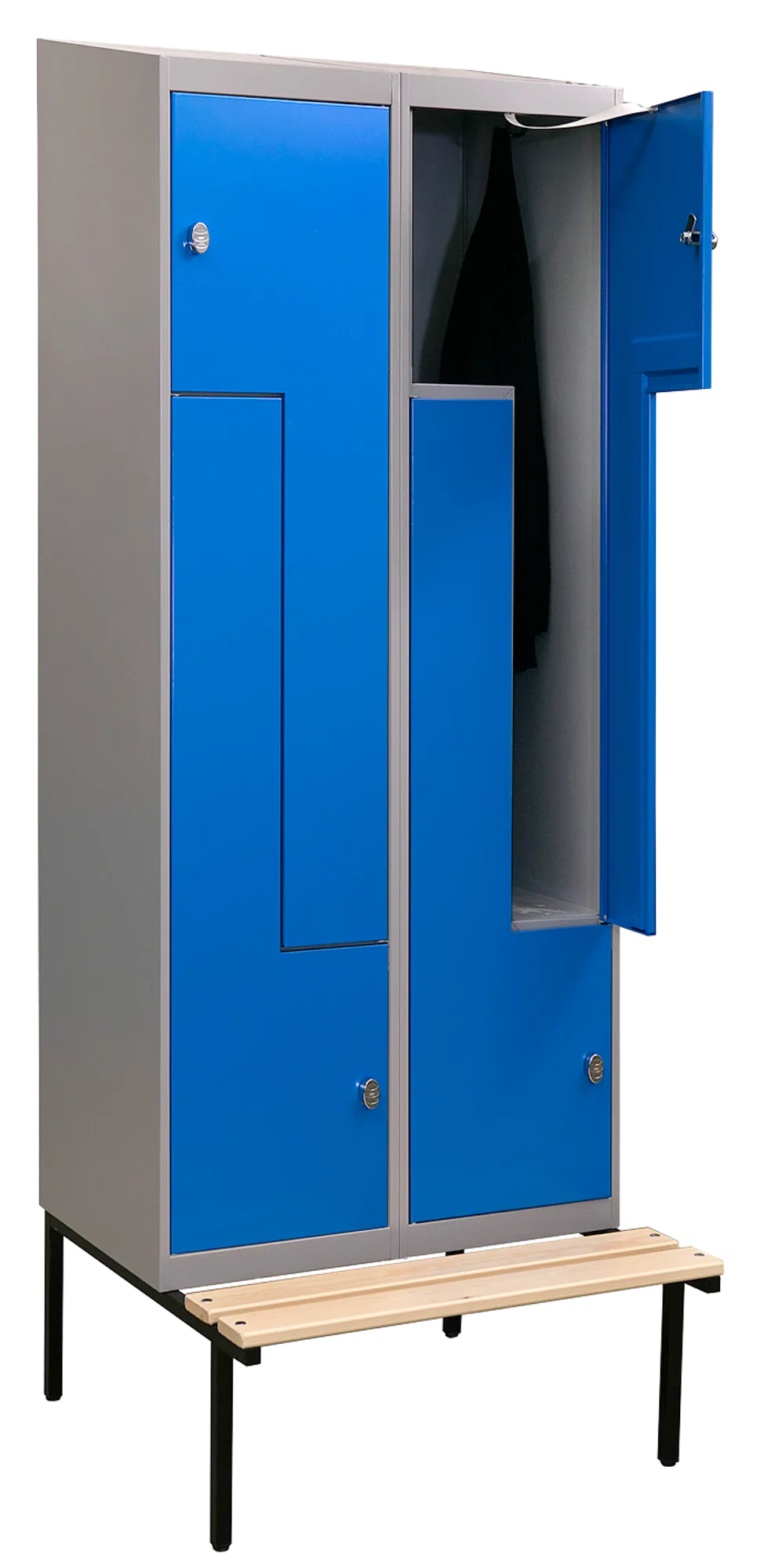 Gigant Lockers 550 cabinet width 300 mm, blue steel door.