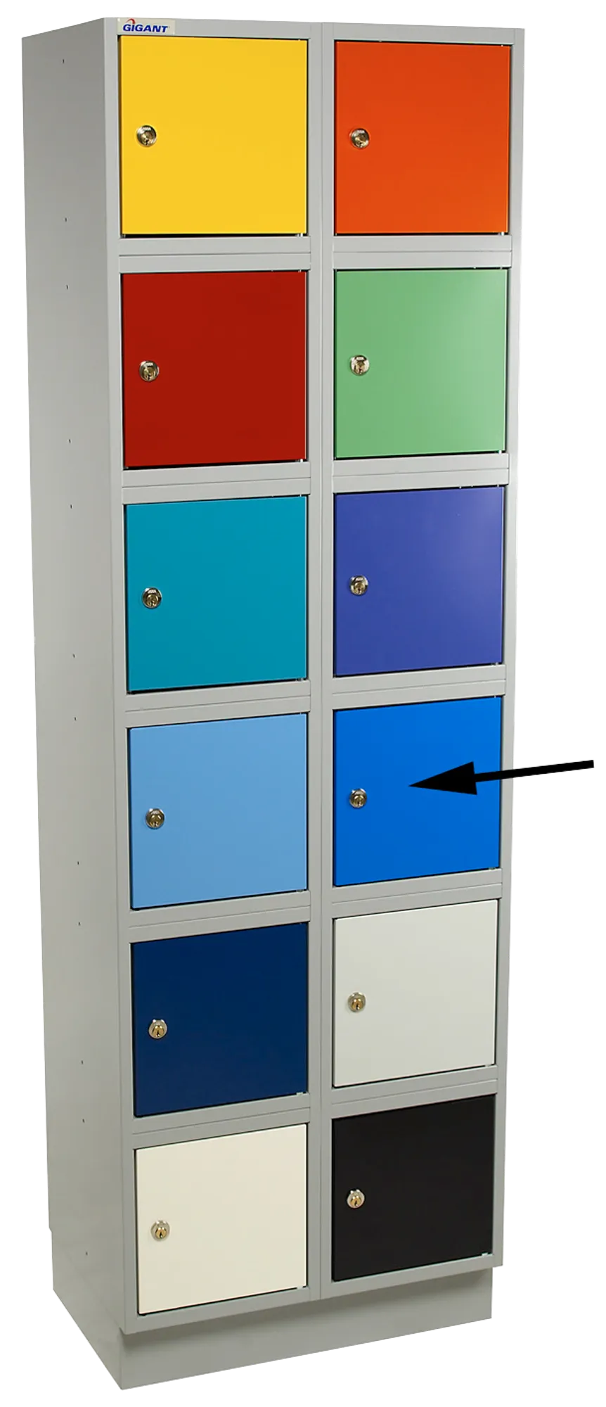 Gigant safe deposit box module gray/blue