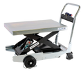 Lift table trolley with battery operation