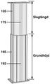 Gigant lifting column LP 192 electric drive from 3000 N single system