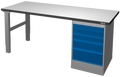 Gigant Stabile 500 work table, depth 800 mm with cabinet