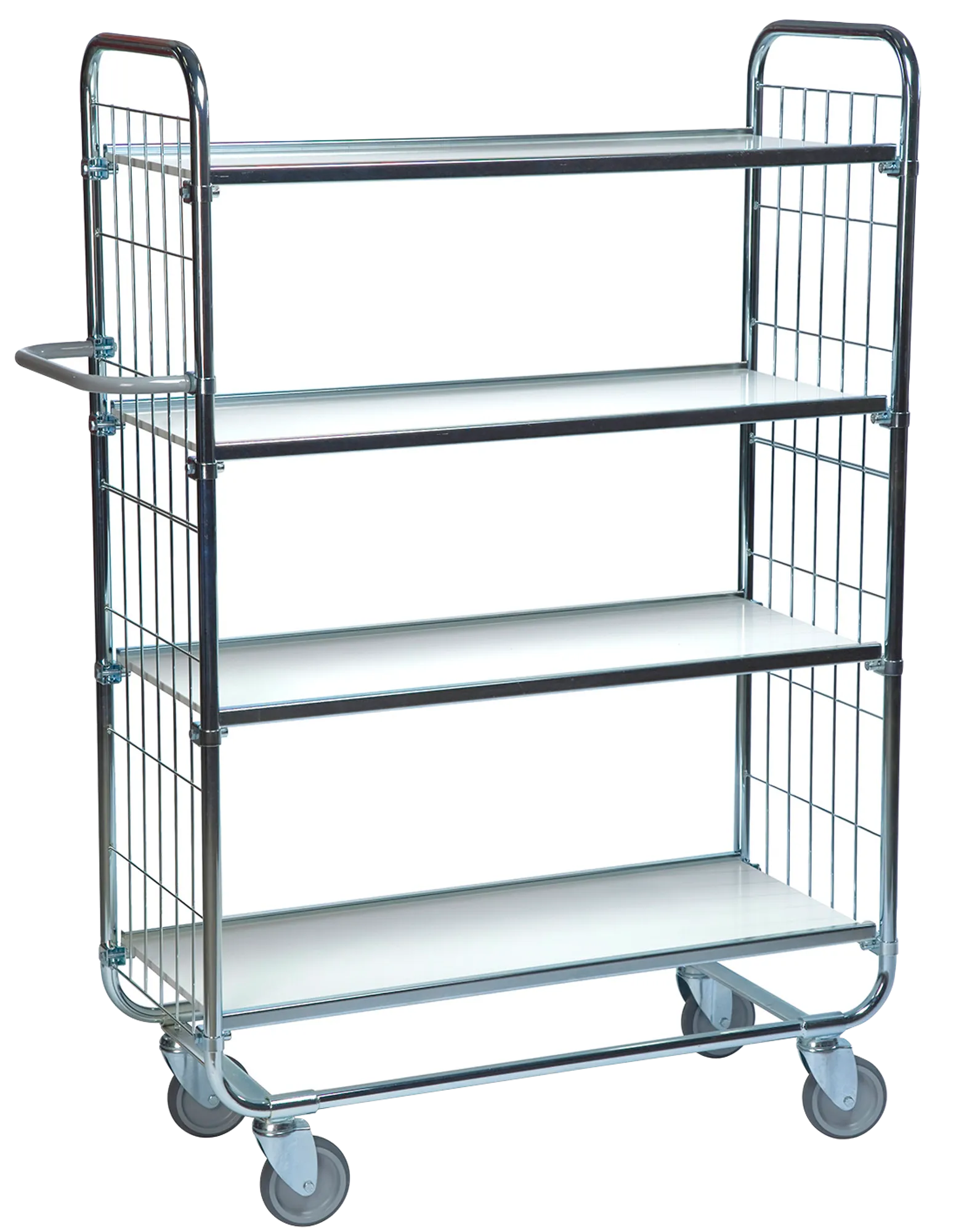 Shelf trolley max 250 kg load with 4 shelves KM