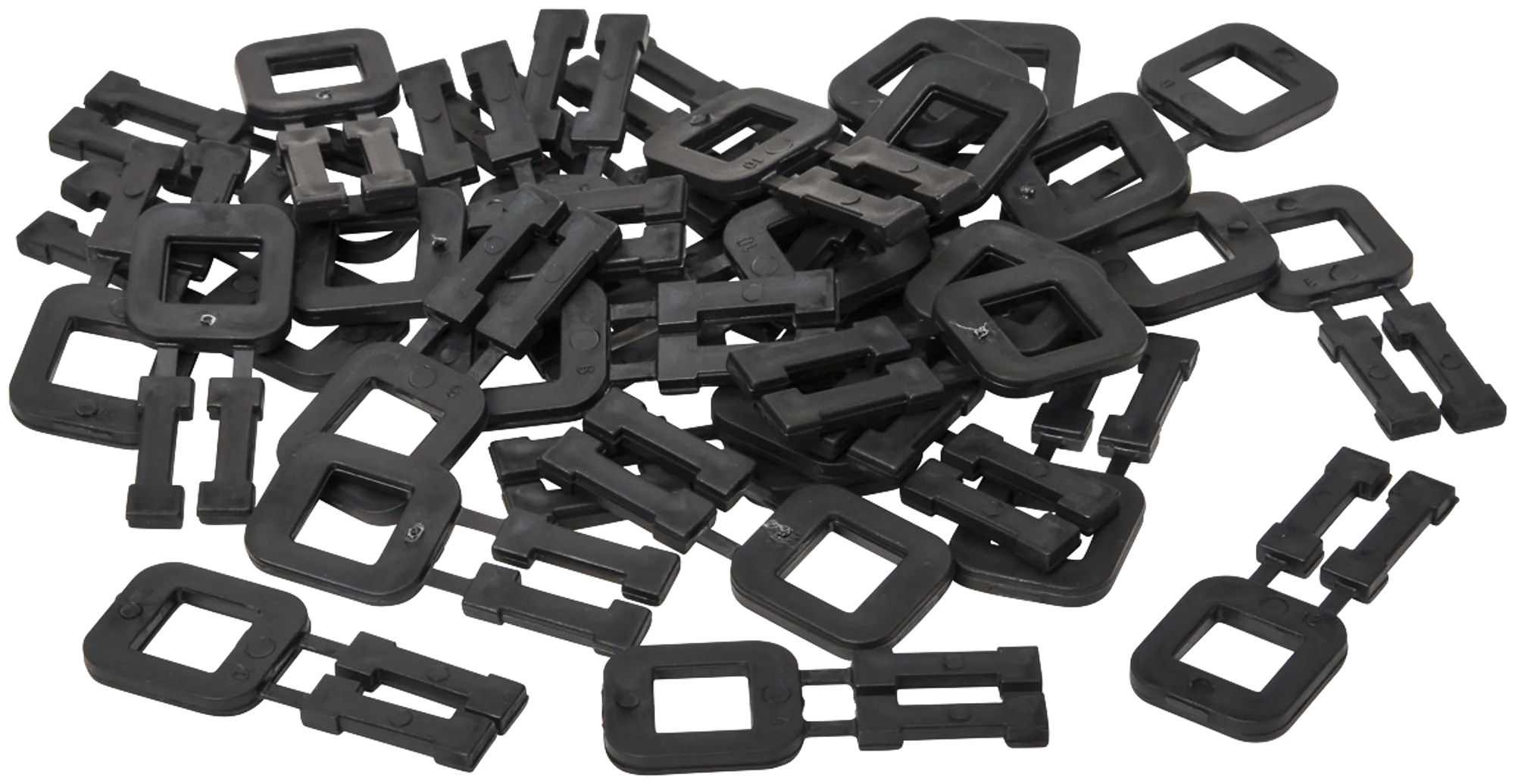 Plastic buckle for PP straps