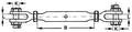 Gigant Turnbuckle with cleat trade quality
