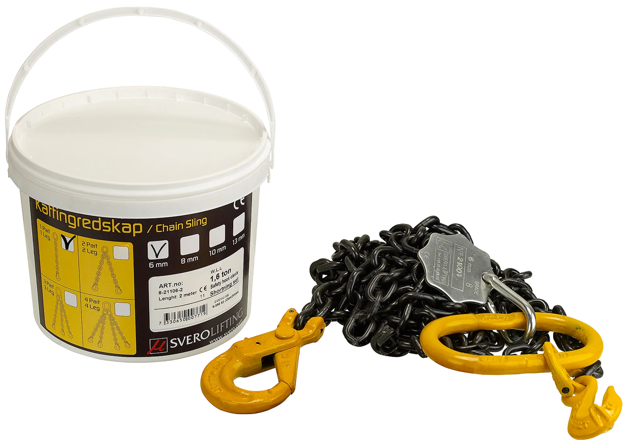 Complete chain sling with RFID Svero