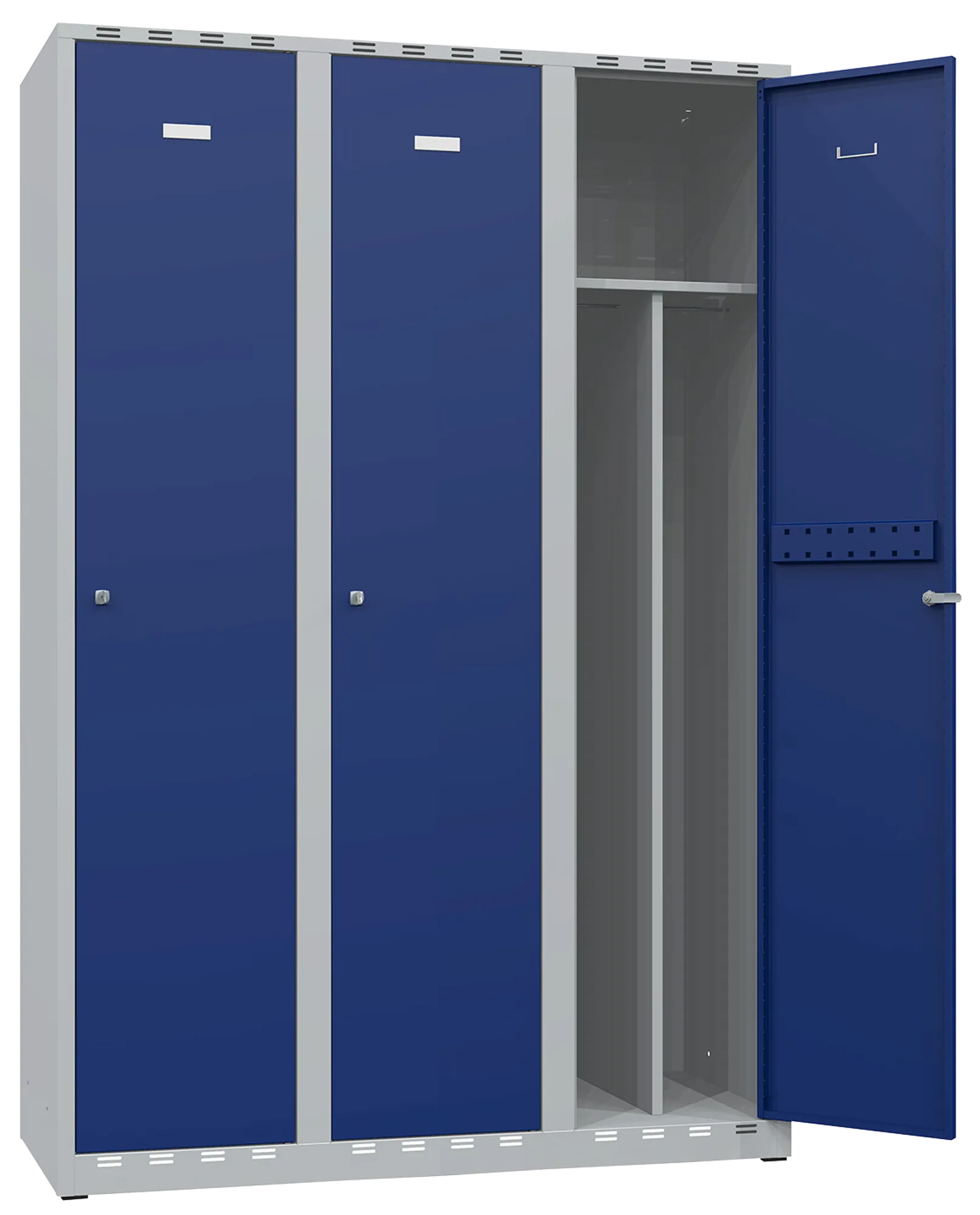 Gigant Lockers 550 compartment width 400 mm, 3 sections sloping roof