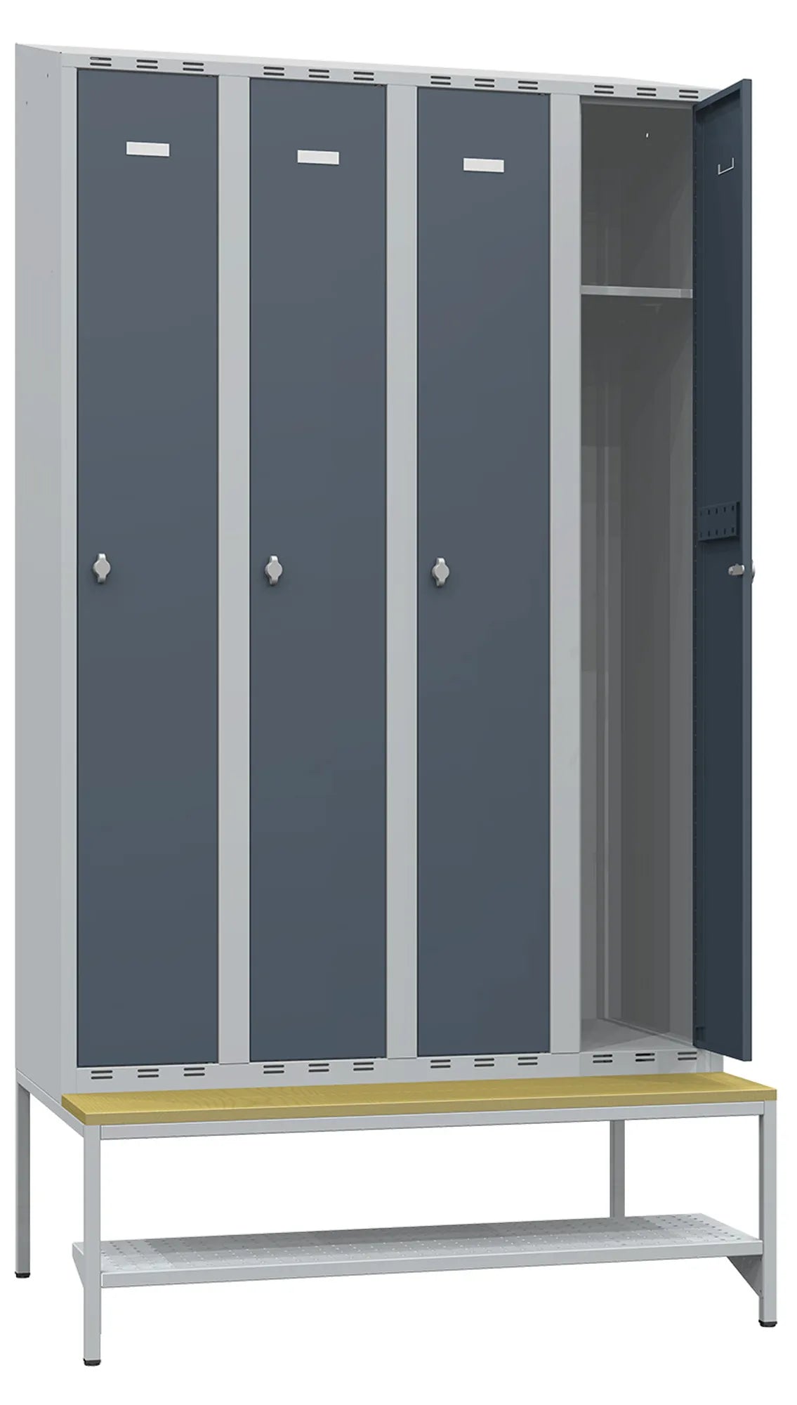 Gigant Lockers 550 compartment width 300, 4 sections sloping roof