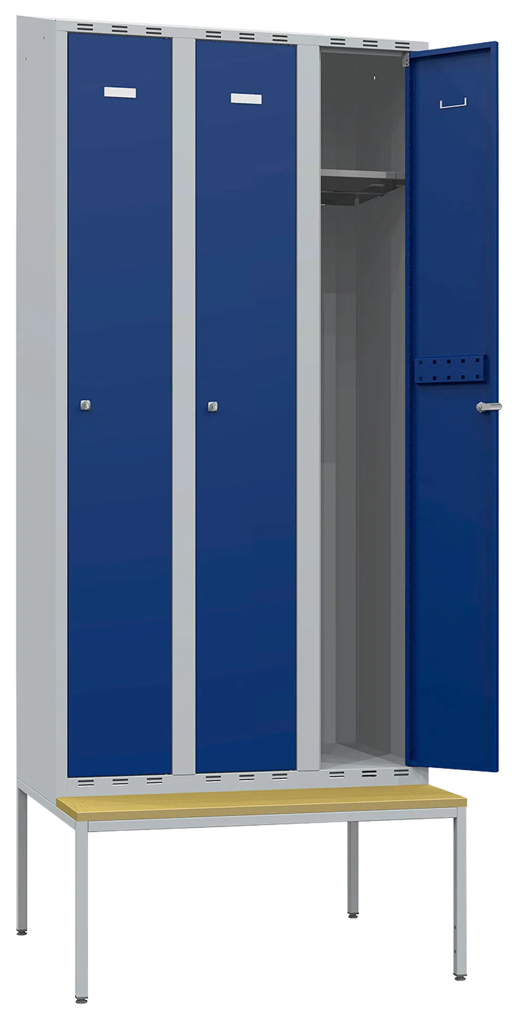 Gigant Lockers 550 compartment width 300, 3 sections sloping roof