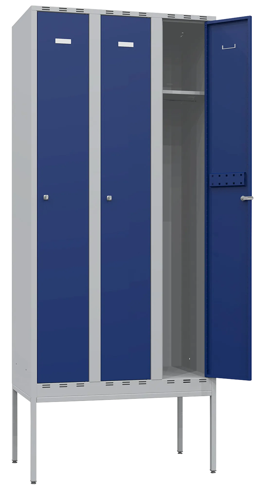 Gigant Lockers 550, compartment width 300 mm 3 sections flat roof