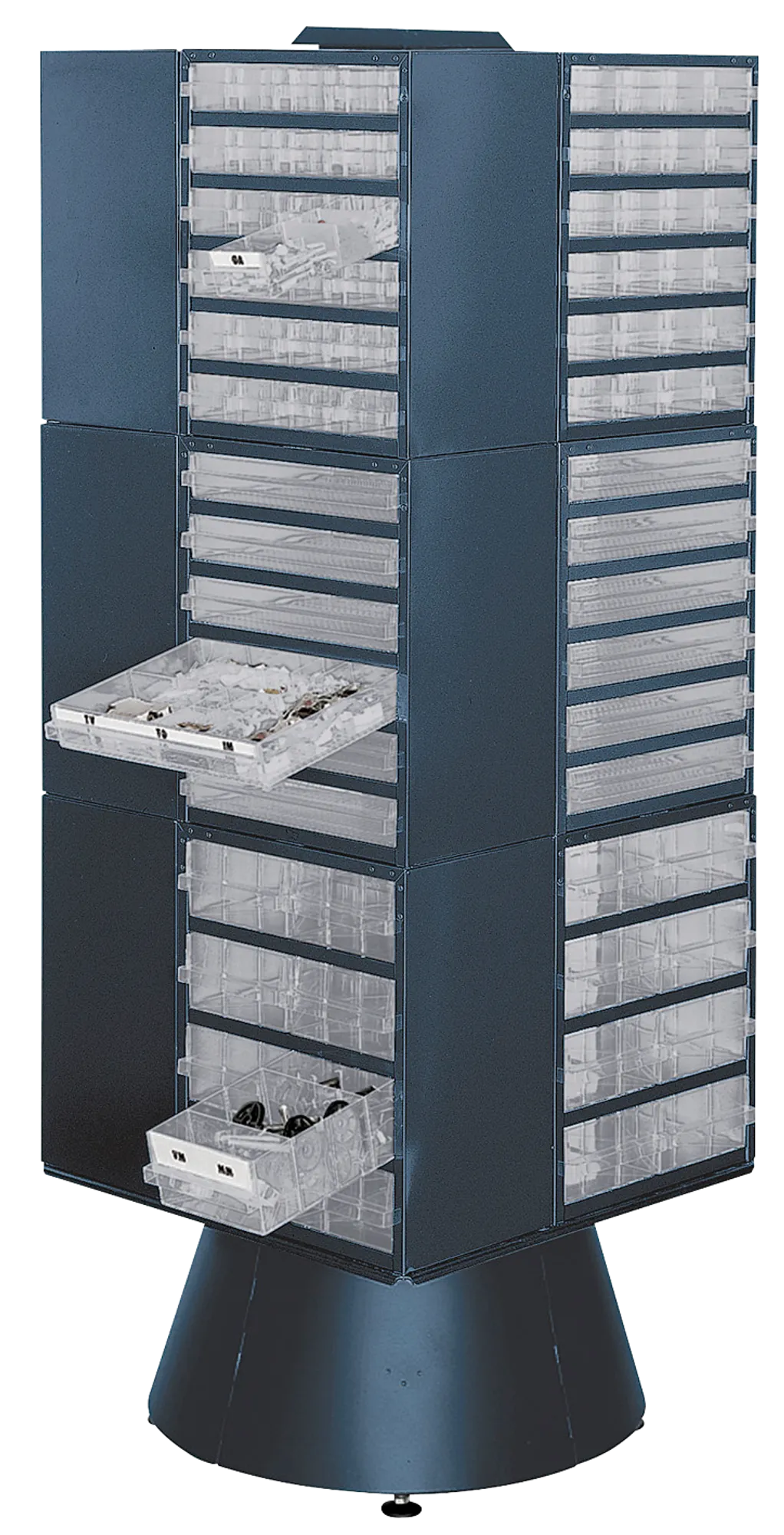 Floor carousel for Storage cabinets series 250 depth 255 mm Raaco