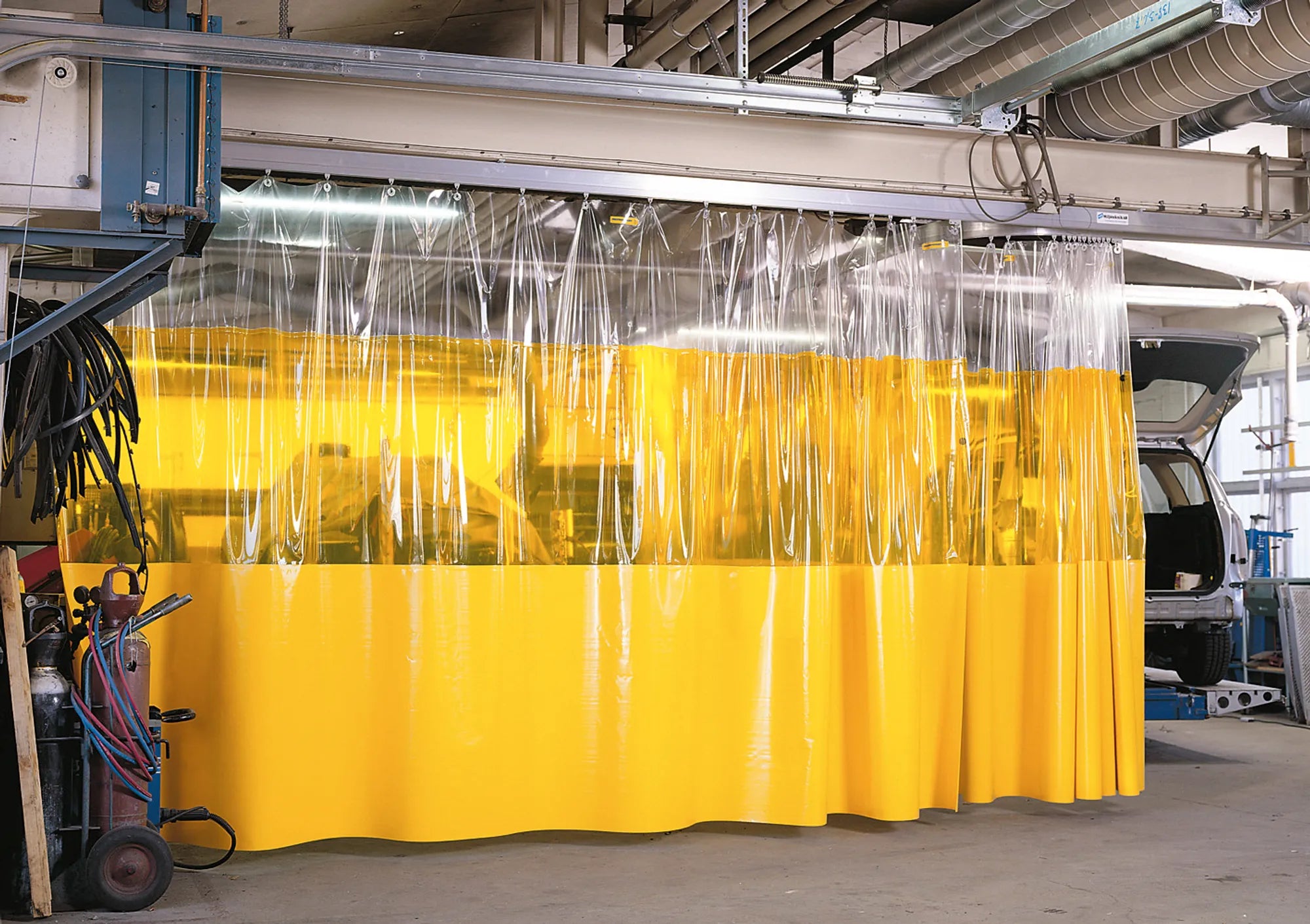 Gigant Curtains two-color, transparent and opaque