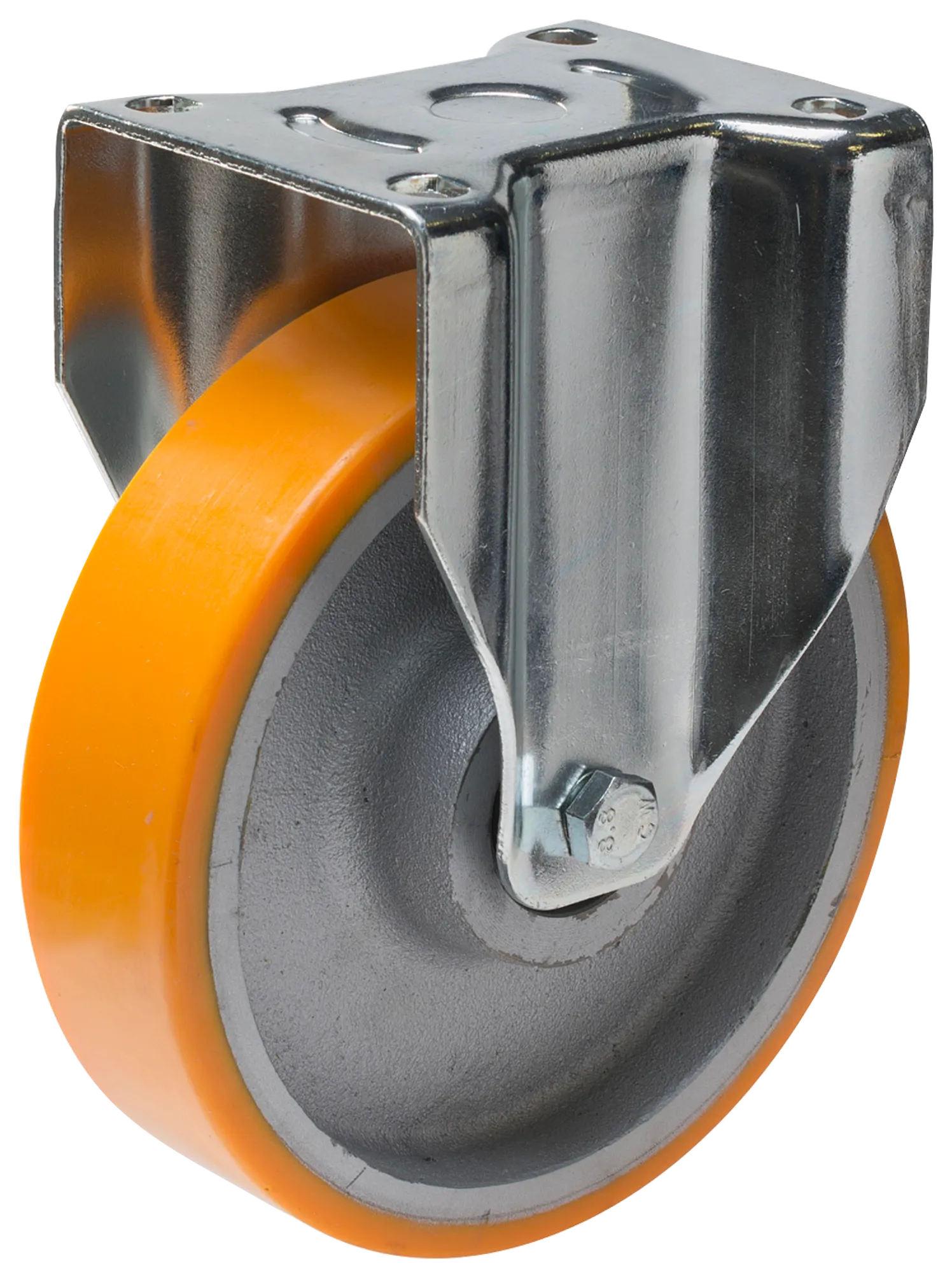 castor wheel type 8P PU/CI plate shackle molded PU track Swede-Wheel