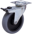 castor wheel A2P TPE-P gray rubber track Swede-Wheel