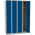 Gigant Lockers 550, compartment width 300 mm 4 sections flat roof