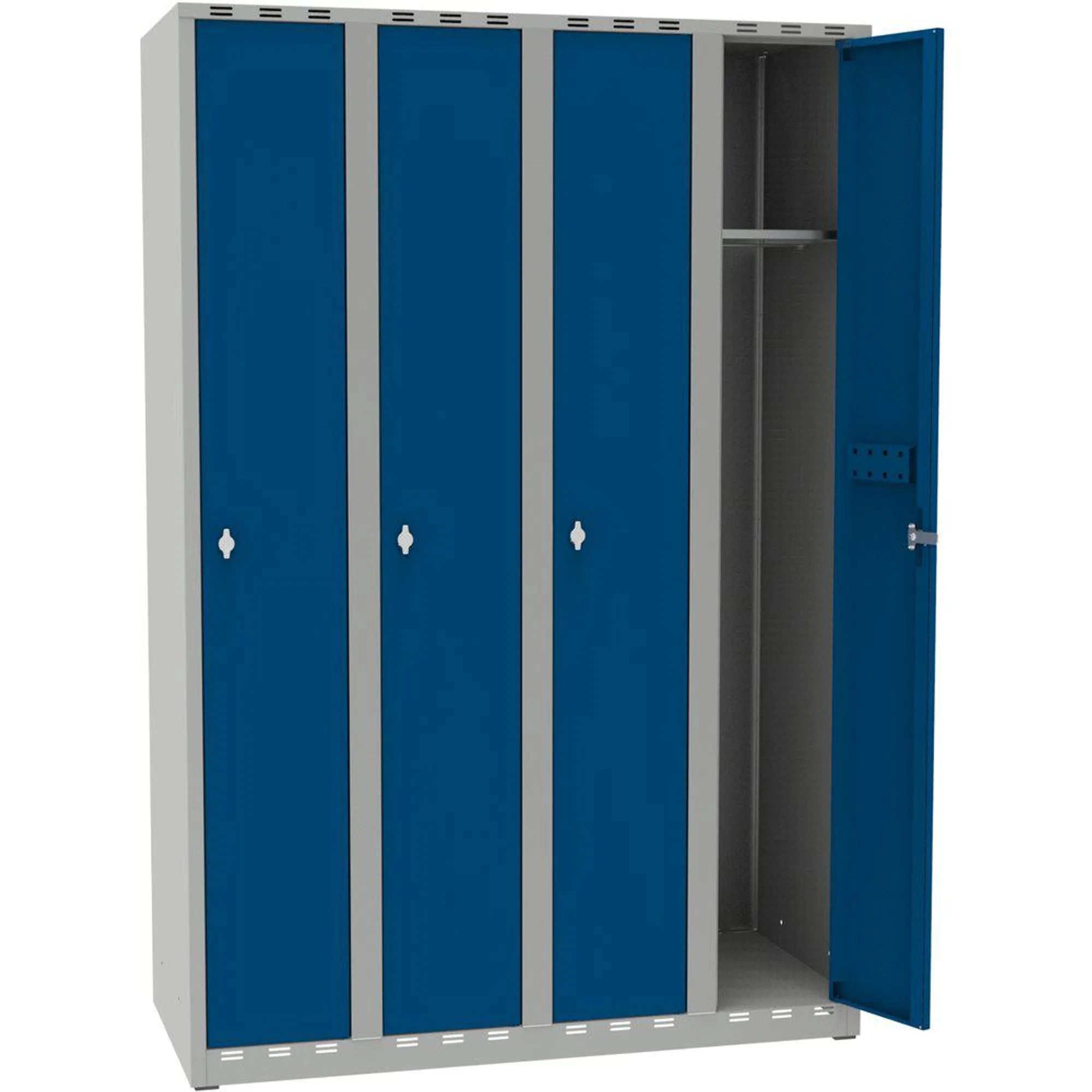 Gigant Lockers 550, compartment width 300 mm 4 sections flat roof