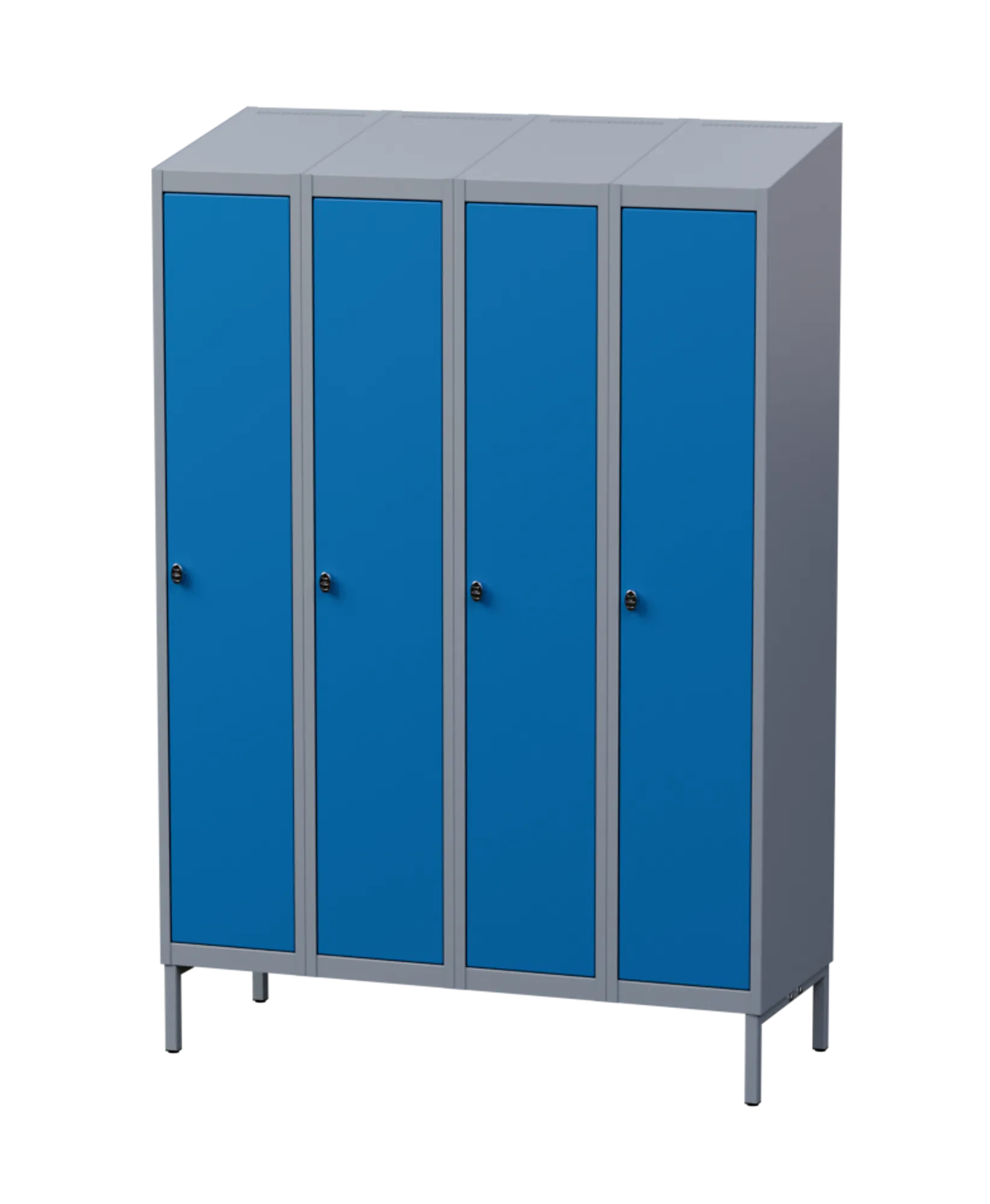 Gigant Lockers sloping roof, compartment width 300 mm, number of lockers 4.