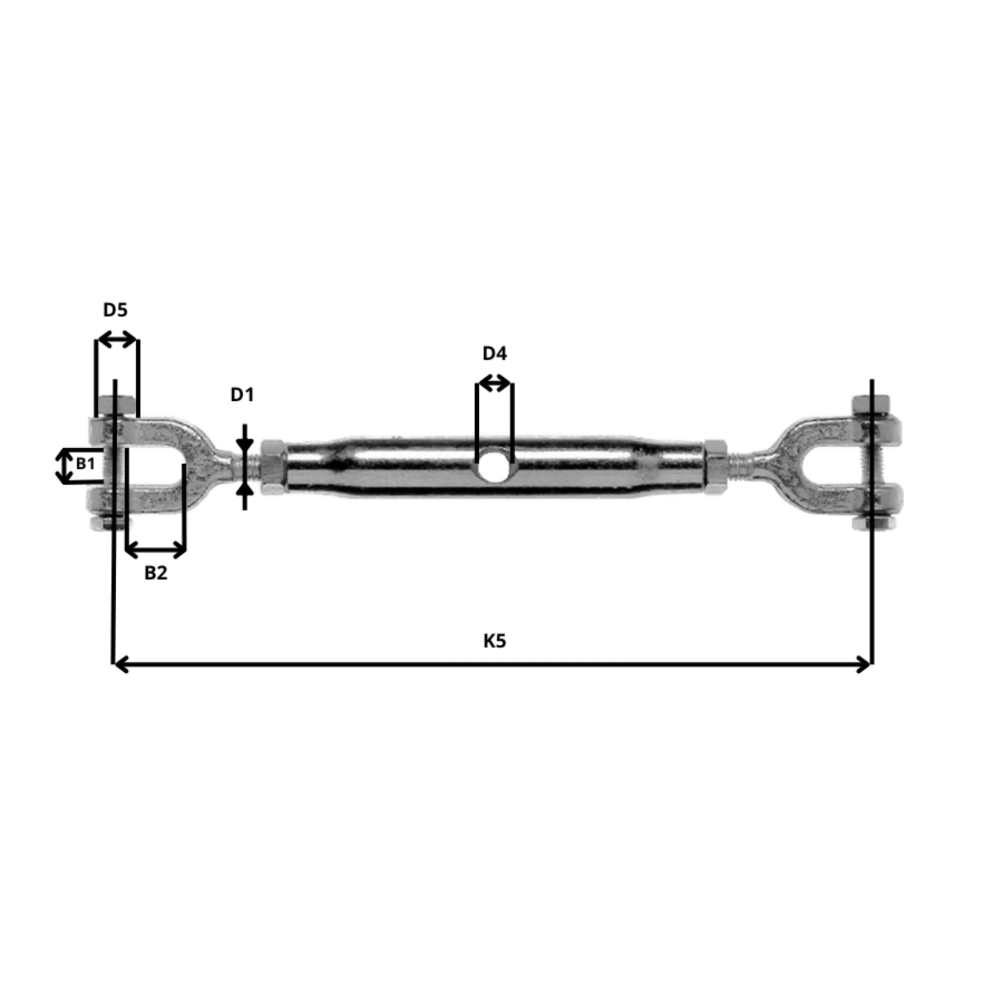 Gigant Turnbuckle with cleat trade quality