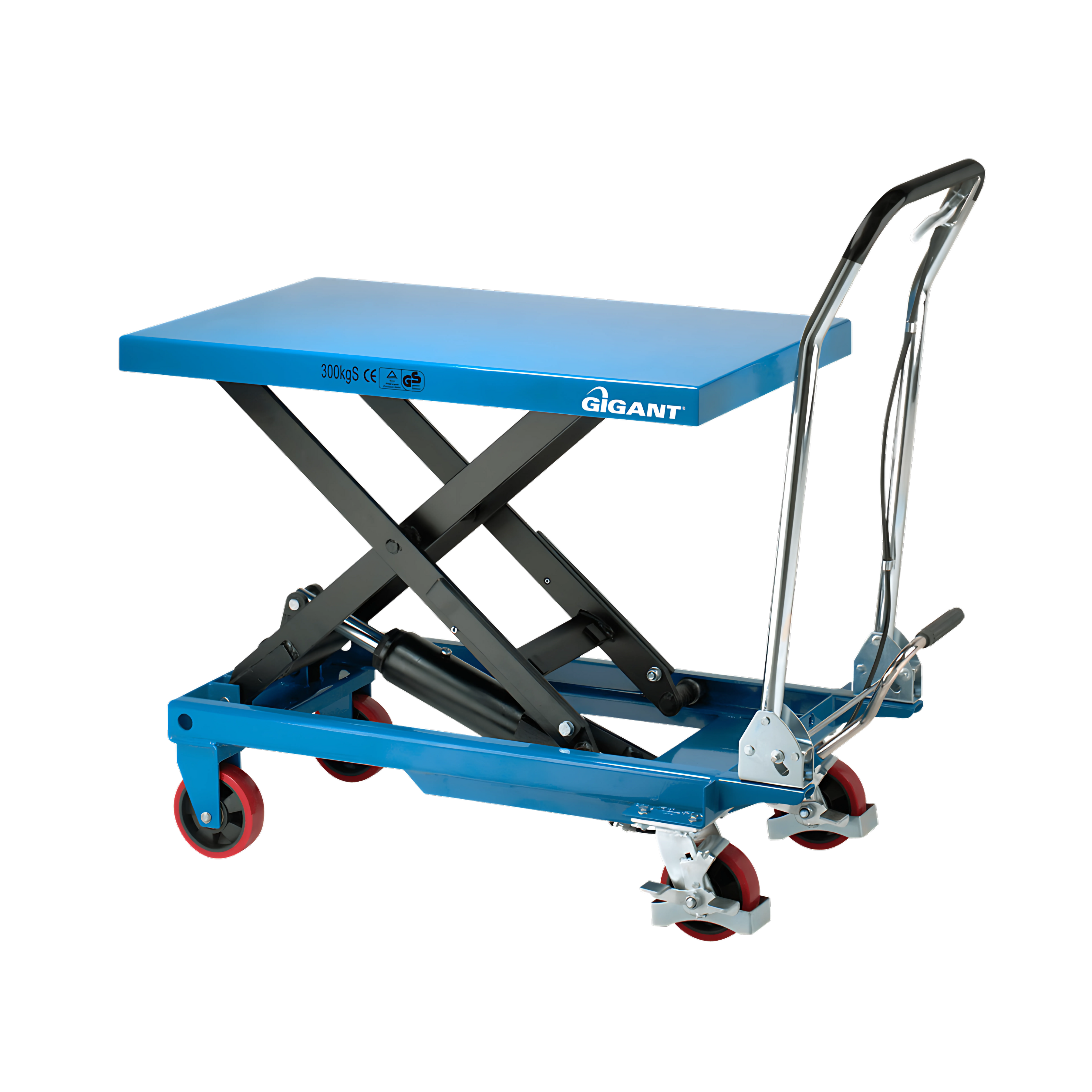 Gigant lift table trolley - mobile lifting solution with hydraulic scissor mechanism for easy and ergonomic handling of heavy loads in industrial environments