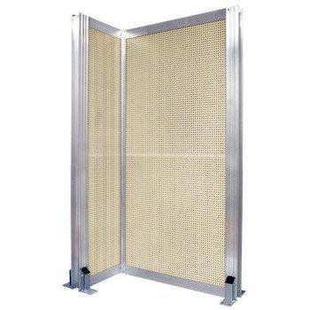 Partition wall for industrial work environment - creates peace, safety and clear zoning