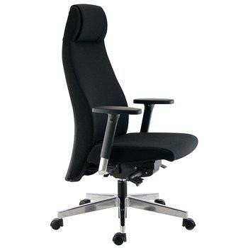 Bevaknings- och operatörsstol från Gigant – ergonomisk 24/7-stol med hög rygg, nackstöd och armstöd för kontrollrum och övervakningsmiljöer