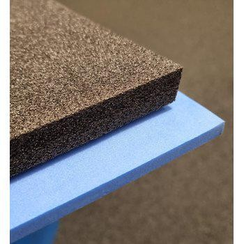 Gigant tool insert in black and blue foam, designed for safe and organized storage of tools in bins and drawer systems in workshop and industry.