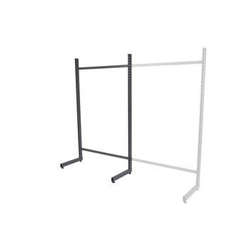 Floor rack for work table - modular design for mounting accessories and tool boards in industrial environments