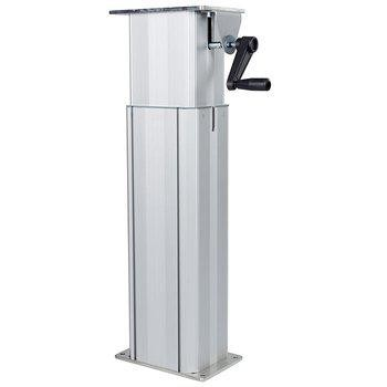 Crank-operated lifting column for industrial work table - manual height adjustment with crank for stable and reliable ergonomic solution