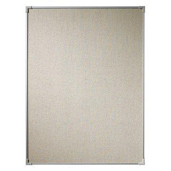 Fabric-covered Message boards with aluminum frame Use the larger message boards in common areas to disseminate important information and news. At the desk, a smaller size is ideal.