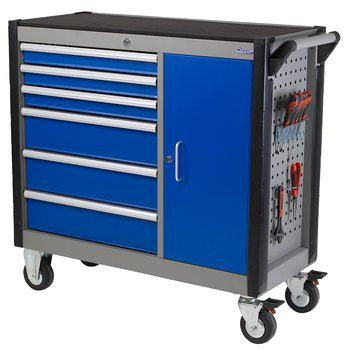 tool trolley with drawers, cabinets and perforated tool panel from Gigant - mobile solution for organized workshop storage