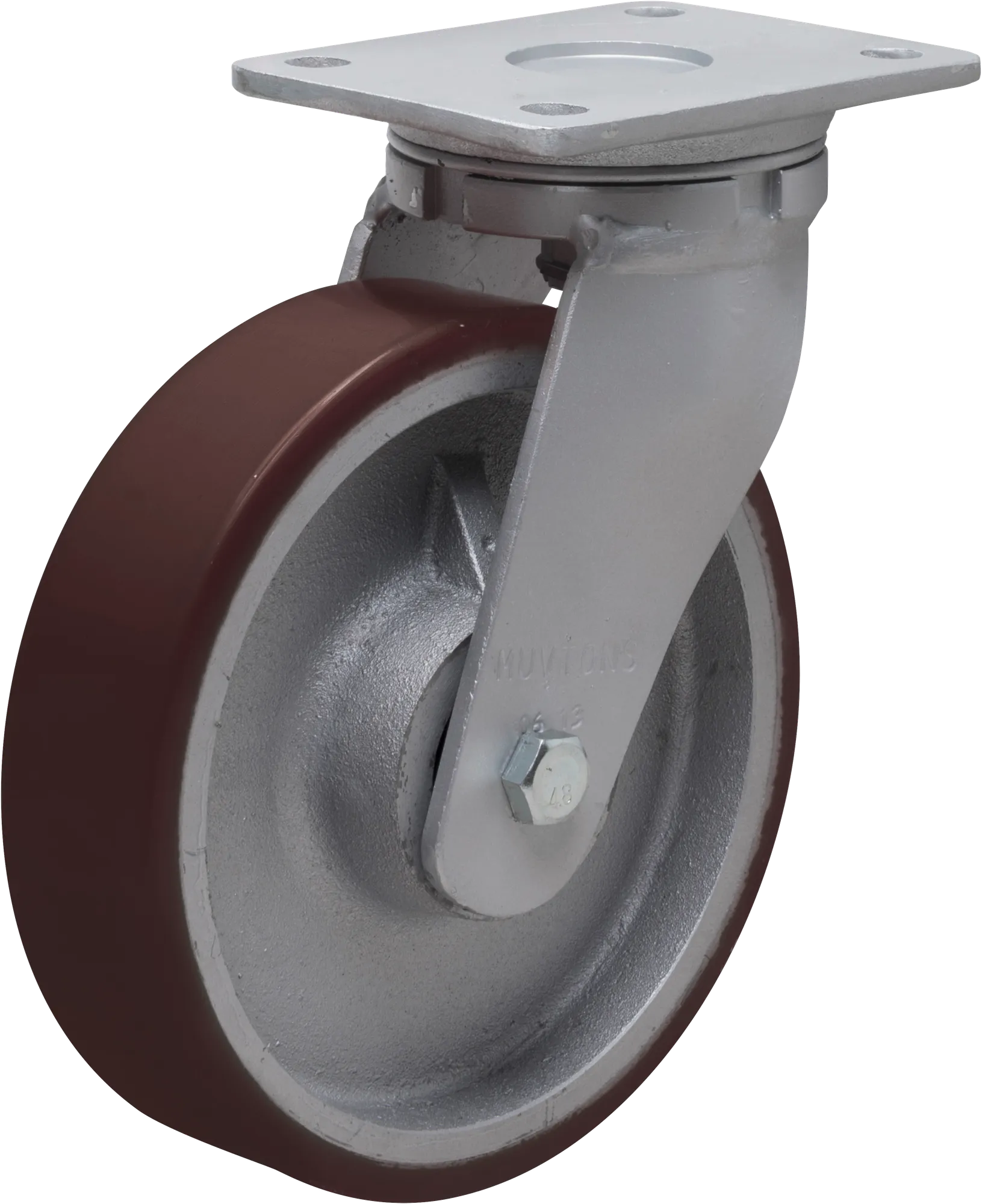 lenkehjul type 15P PU/CI stålstangstøpt PU-bane Swede-Wheel