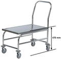 plattformvogn i rustfritt stål KM