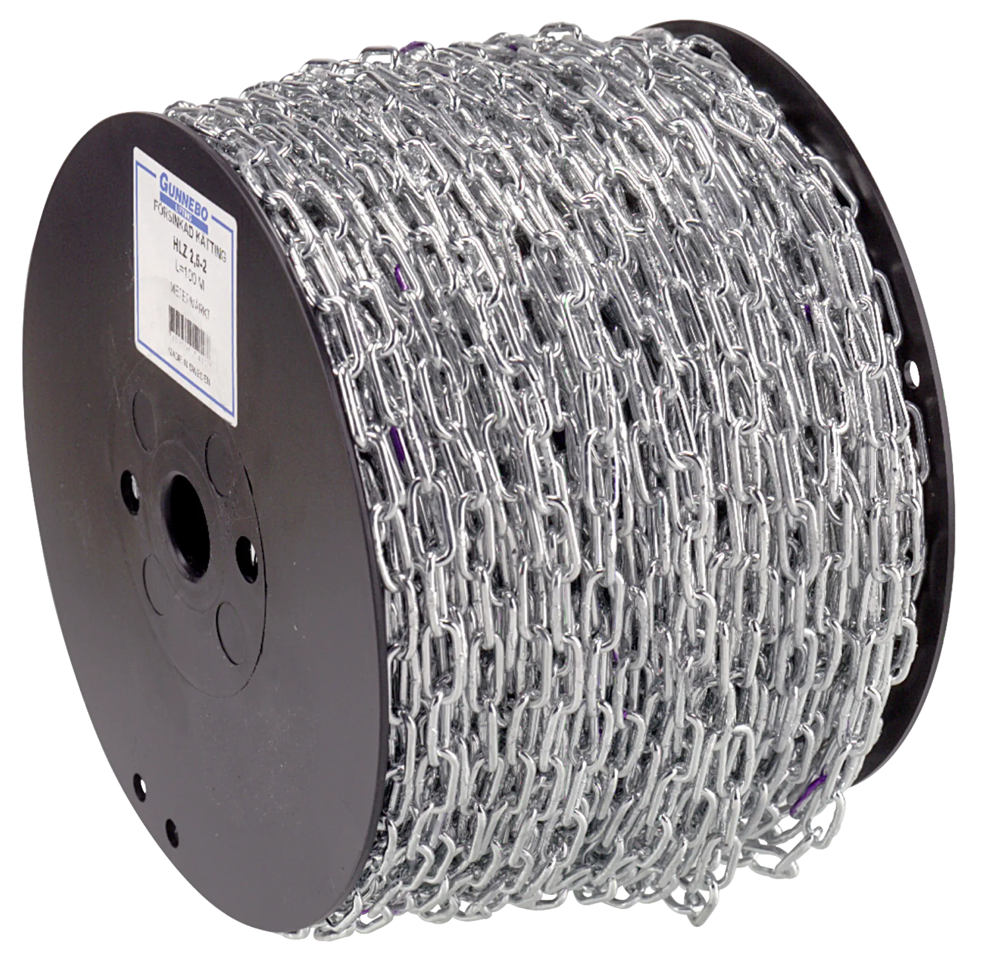 halvlang lenket kjetting hlz klasse2 coil Gunnebo Industrier