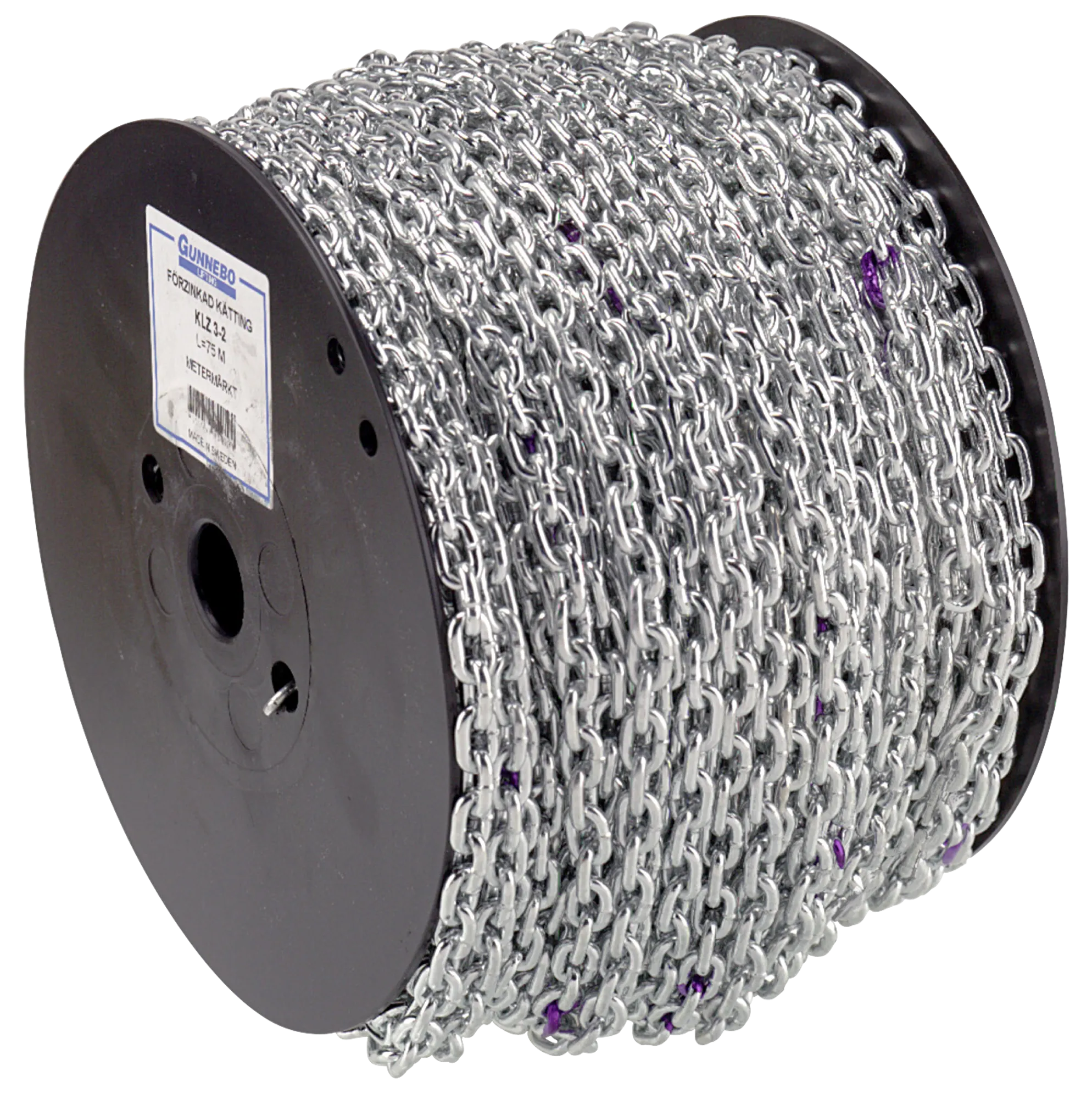 kortlenket kjetting klz klasse 2 coil Gunnebo Industrier