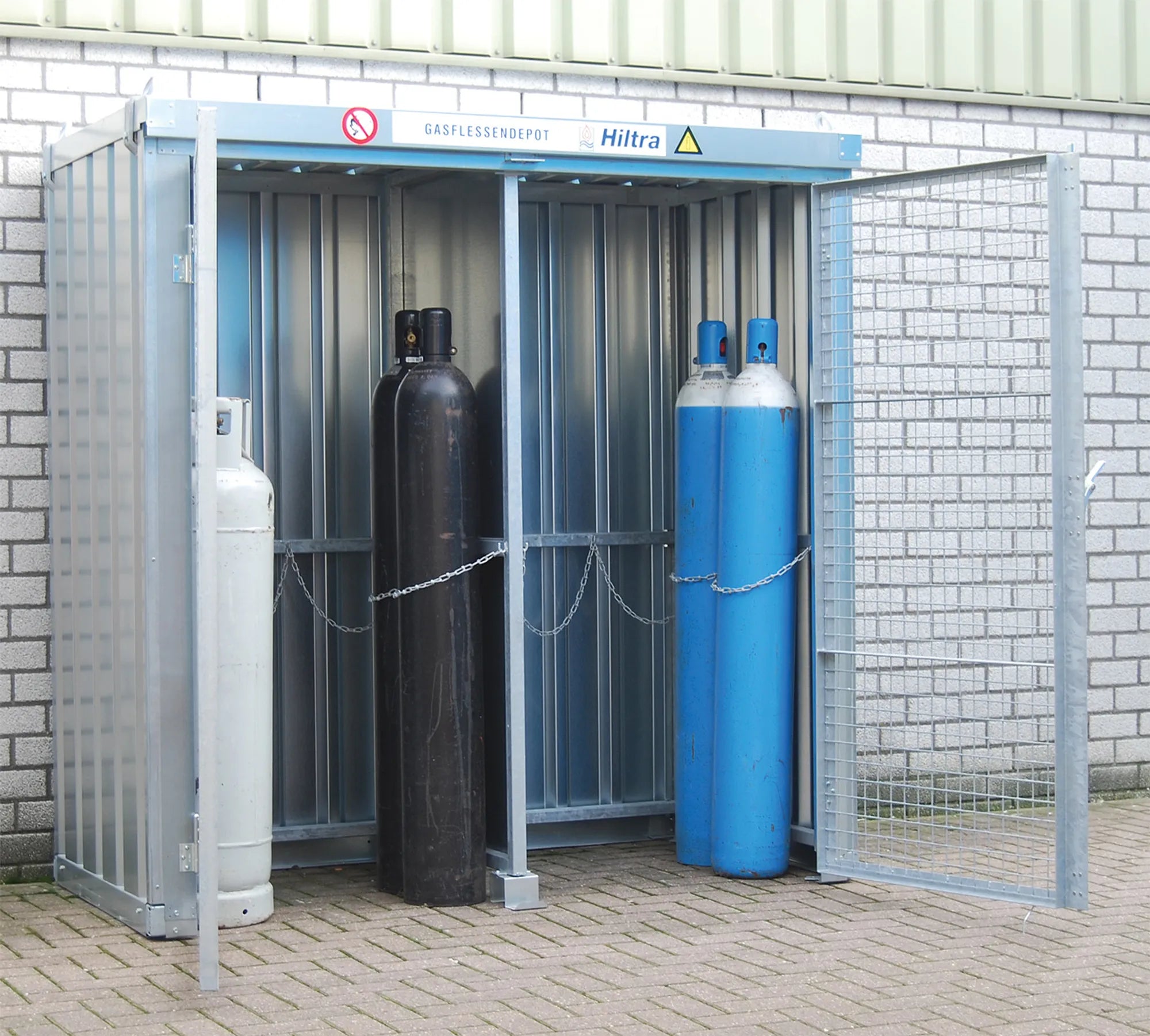 Depot for gassflasker