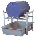 Miljøhylle for 200 liters fat