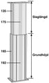 Gigant løftesøyle LP 192 eks. kontrollenhet 2000N