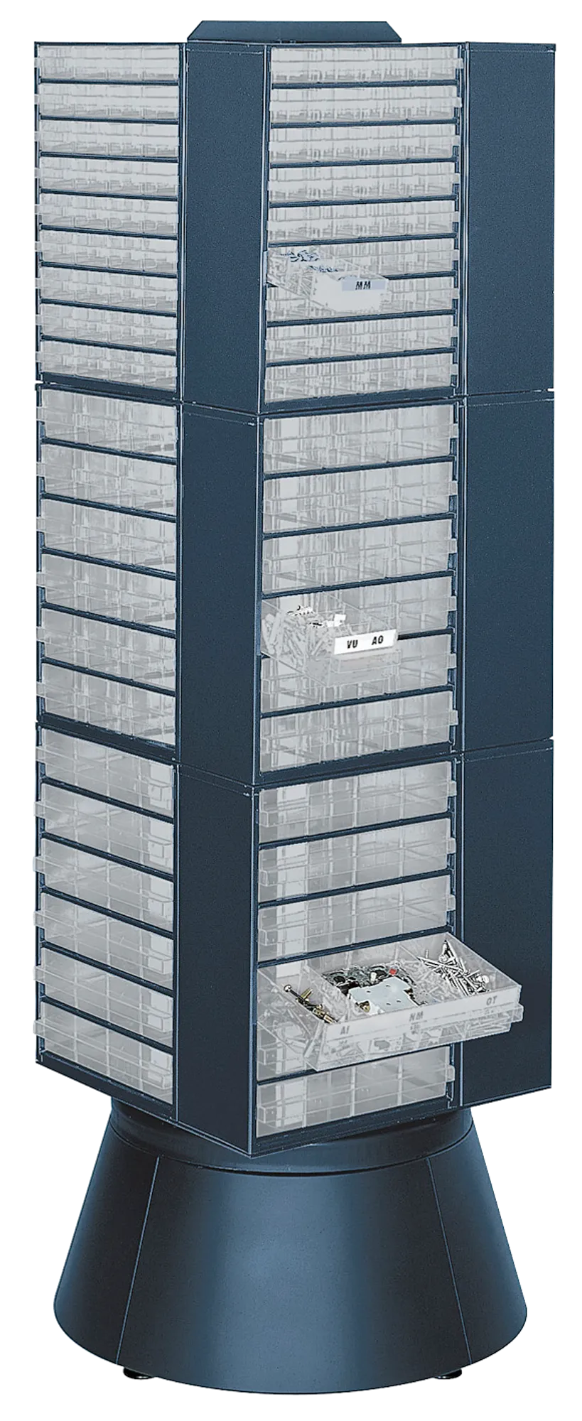 Gulvkarusell for oppbevaringsskap serie 150 høyde 417 mm Raaco