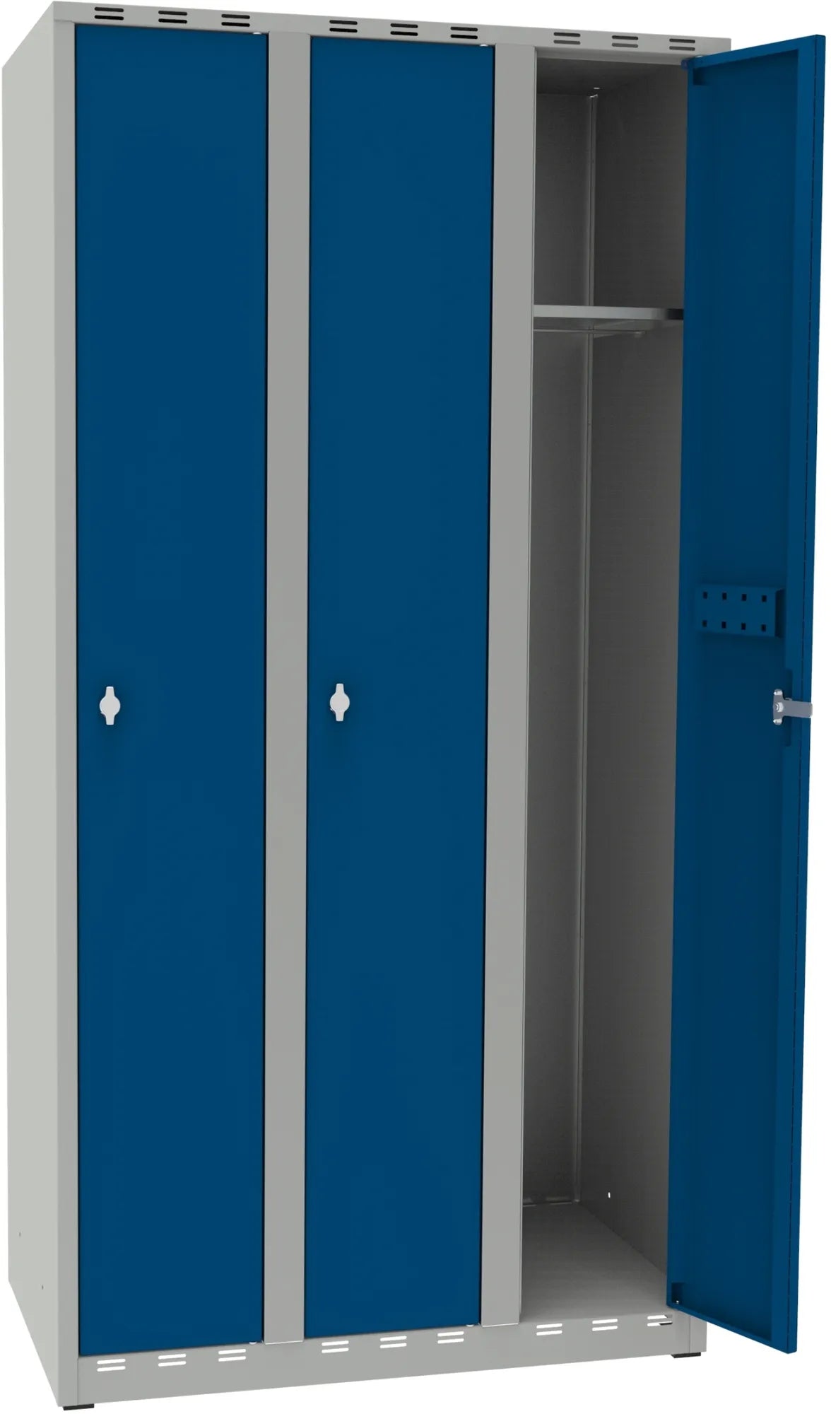 Gigant garderobe 500 rom bredde 300 mm, 3 seksjoner flatt tak