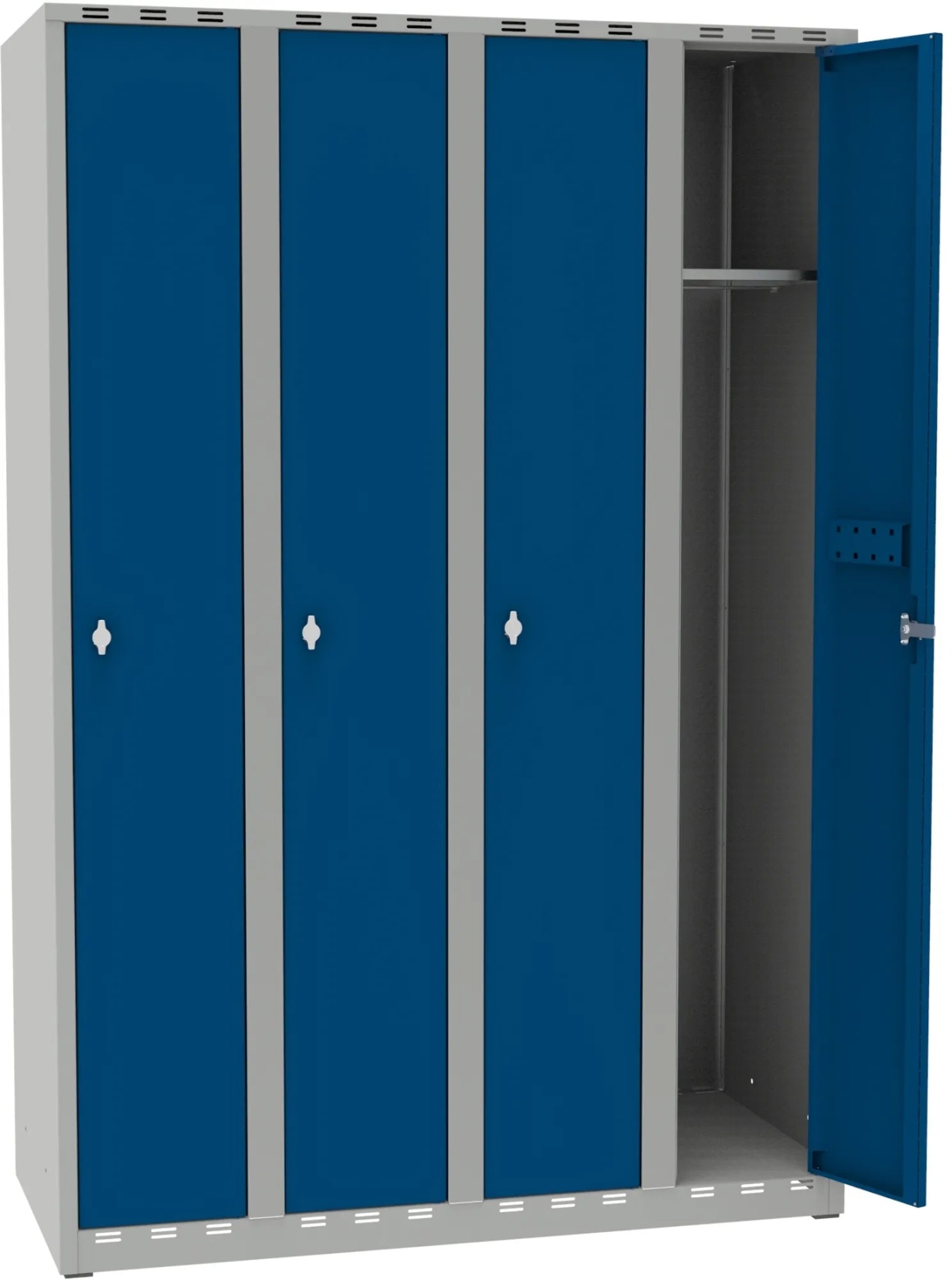 Gigant garderobe 500 rom bredde 300 mm, 4 seksjoner flatt tak