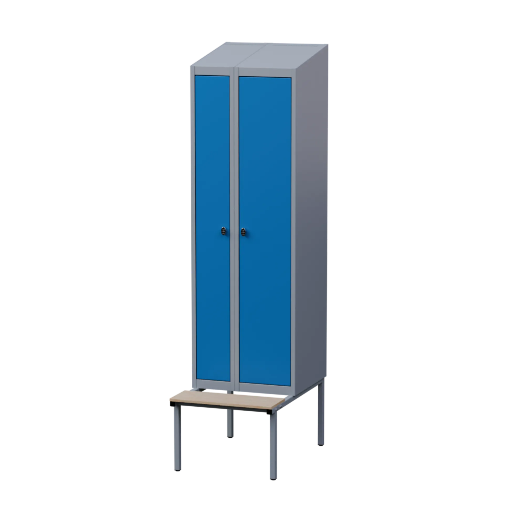 Gigant garderobe 2 skap, skråtak